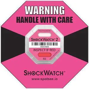 SHOCKWATCH 45000K G-Force Indicator Label,5G,PK50
