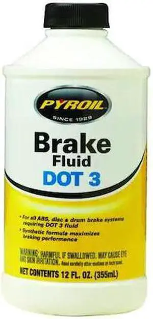 PYROIL PYBF-12 12 oz OSHA Brake Fluid - Bottle
