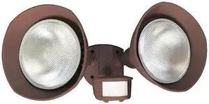 DESIGNERS EDGE L6002BR Motion Light,180Degree,70 ft,Brz,9 in. H