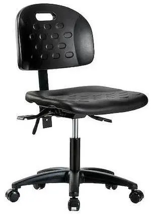 ZORO SELECT BR-HPDHCH-RG-T0-A0-RC-BLK Ergonomic Chair Ergonomic Chair, No Arms, ZORO SELECT BR-HPDHCH-RG-T0-A0-RC-BLK Ergonomic Chair Ergonomic Chair, No Arms,