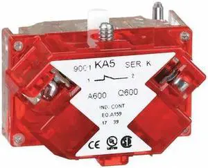 SCHNEIDER ELECTRIC 9001KA5 Contact Block,1NC Late Open,30mm