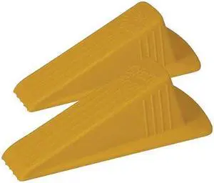 MASTER MFG GD005 Door Stop Wedge XL, Safety Yellow, 2"H x 3-1/2"W, PK.2 MASTER MFG GD005 Door Stop Wedge XL, Safety Yellow, 2"H x 3-1/2"W, PK.2