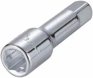 WESTWARD 53YV71 Socket Extension 1/2" Dr, 3 in L, 1 Piece, Chrome
