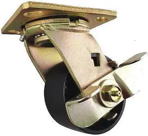 ZORO SELECT 1NVC1 Swivel Plate Caster,Steel,4 in.,1000 lb.