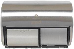GEORGIA-PACIFIC 56798 Toilet Paper Dispenser, Coreless, Horizontal Double Roll,