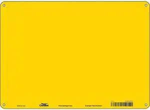 CONDOR 486U64 Safety Sign,14" W,10" H,0.055" Thickness