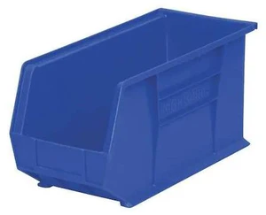 AKRO-MILS 30265BLUE 9"L x 8-1/4"W x 18"H Blue Hang and Stack Bin AKRO-MILS 30265BLUE 9"L x 8-1/4"W x 18"H Blue Hang and Stack Bin