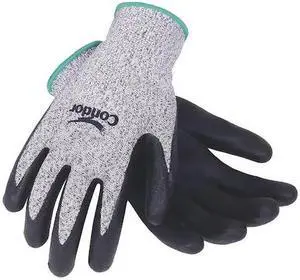CONDOR 2ZMF2 Cut Resistant Coated Gloves, Cut Level 2 ,Dipped ,Nitrile ,Foam ,L