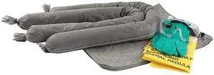 CONDOR 436M91 Spill Kit, 3 gal Volume Absorbed per Kit, 5 gal Capacity, Bag,