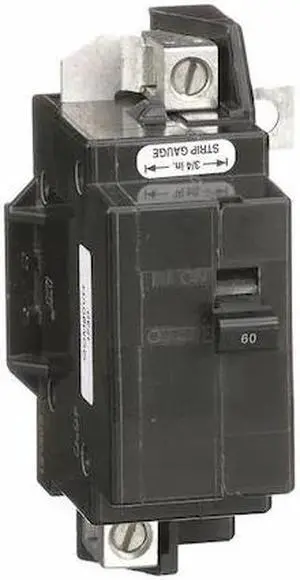 SQUARE D QOM60VH Miniature Circuit Breaker, QO Series, 60A, 2 Pole, 120/240V