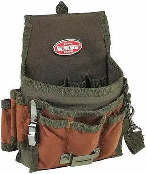 BUCKET BOSS 54140 Tool Pouch, Tool Pouch, Green, Polyester, 9 Pockets