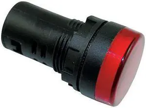 DAYTON 22NZ11 Raised Indicator Light,22mm,240V,Red