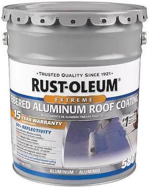 RUST-OLEUM 301995 Aluminum Roof Coating,4.75 gal
