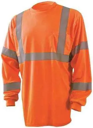 OCCUNOMIX LUX-LSETP3B-OL Large T-Shirt, Hi-Vis Orange