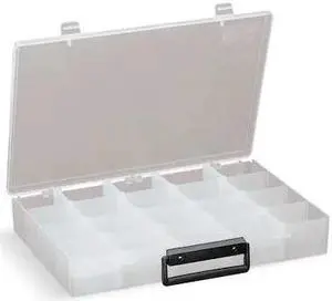 FLAMBEAU 999-2 Adjustable Compartment Box with 4 to 20 compartments, Plastic, 2