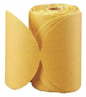 ZORO SELECT 78072775474 Sanding Disc Roll,Coated,Grit 100,5" dia