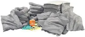 CONDOR 35ZR79 Spill Kit Refill, 67 gal Volume Absorbed per Kit, 95 gal
