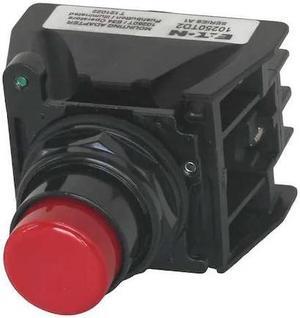 EATON E34EX708R Hazardous Location Push Button, 30 mm, 1NO/1NC, Red