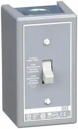 SQUARE D 2510FG2 Manual Motor Starter, NEMA 1, 2 P, 1 Phase, Toggle, 16 A