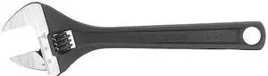 WESTWARD 31D016 Adj. Wrench,12",1-1/2" Cap.,Black