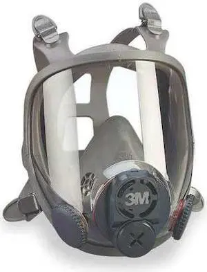 3M 6700DIN Full Face Respirator, Advantage 6000, Not Rated, Bayonet, Size S 0