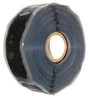 ER TAPE GL20B67000 Self-Fusing Tape, 1 x 432 in, 20 mil, Black