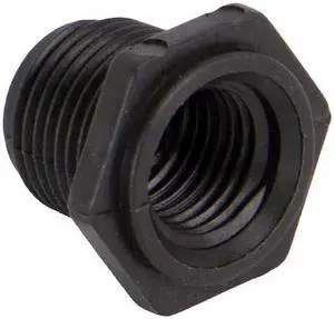 ZORO SELECT RB038-025 Reducing Bushing, Polypropylene, 3/8" x 1/4", Schedule
