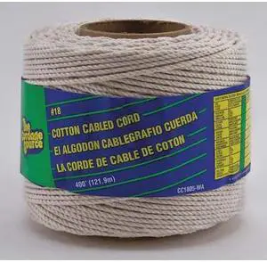 ZORO SELECT CC1805-WA Twine,Cotton,No 18,400 ft.