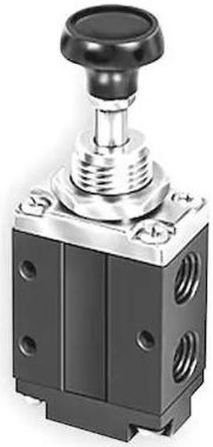 PARKER 524431000 Manual Air Control Valve,3-Way,1/4In NPT