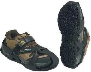ERGOMATES G87703BL Overshoes, PVC, EVA Foam, 3 in Height, Black, L