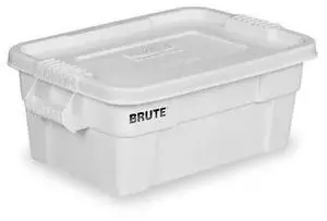 RUBBERMAID FG9S3000WHT White Storage Tote 27 7/8 in x 16 1/2 in x 10 3/4 in H, RUBBERMAID FG9S3000WHT White Storage Tote 27 7/8 in x 16 1/2 in x 10 3/4 in H,