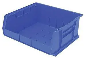AKRO-MILS 30250BLUE 7"L x 16-1/2"W x 14-3/4"H Blue Hang and Stack Bin AKRO-MILS 30250BLUE 7"L x 16-1/2"W x 14-3/4"H Blue Hang and Stack Bin