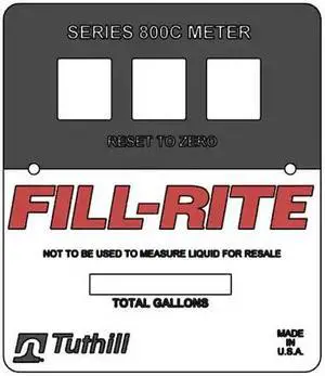FILL-RITE KIT800FPP Faceplate Kit
