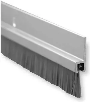 PEMKO 18061CNB36 Door Bottom Sweep, 3 ft L Aluminum, 1/4 in W, Brush Insert
