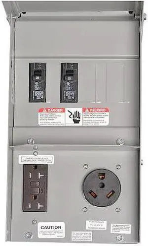SIEMENS TL37US Temporary GFCI Outlet Panel, 50 A ,120/240V AC, 1 Phase, NEMA