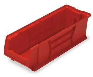 QUANTUM STORAGE SYSTEMS QUS950RD Storage Bin, Polypropylene/Polyethylene, Red, QUANTUM STORAGE SYSTEMS QUS950RD Storage Bin, Polypropylene/Polyethylene, Red,