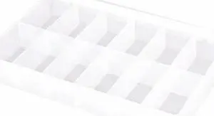 FLAMBEAU T602 Compartment Box with 12 compartments, Plastic, 1 3/4 in H x