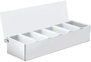 TABLECRAFT 1606 Condiment Holder,6 Compartment
