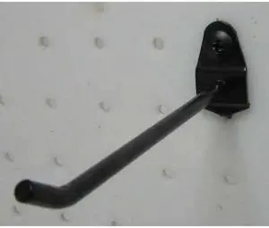 ZORO SELECT 5TPG2 Single Rod Pegboard Hook,4 In,PK10
