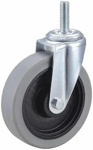 ZORO SELECT 32J892 Swivel Stem Caster,TPR,5 in.,325 lb.