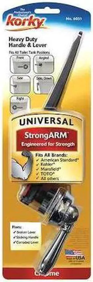 KORKY 6051GR Faucet Trip Lever, Universal, SS, Chrome