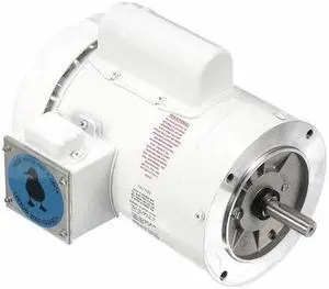 LEESON 114317.00 Washdown Motor,1 HP,Face,12-1/8 in. L