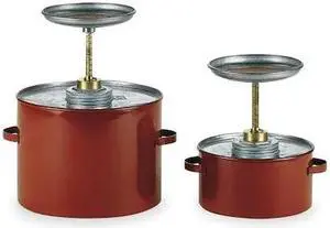 EAGLE MFG P704 Plunger Can,1 Gal.,Galvanized Steel,Red