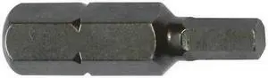 APEX TOOL GROUP 185-00X-5PK Torsion Bit, SAE, 1/4", Hex, 1/16", 1", PK5