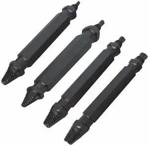 CENTURY DRILL & TOOL 73430 4 Piece Damaged Screw Remover Set