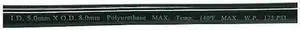 ZORO SELECT 1PBR9 Tubing,5 IDx8mm OD,100 Ft,Black
