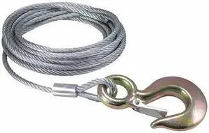 DUTTON-LAINSON 6522 Cable and Hook 5/16 In x 25 Ft.