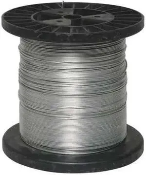 ZORO SELECT 4LVR1 Electric Fence Wire,17 Ga,1320 Ft,Steel
