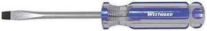 WESTWARD 401L94 Screwdriver Slotted 1/4" 4 in Round
