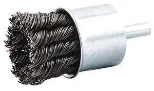 ZORO SELECT 66254442936 End Brush, Shank 1/4", Wire 0.020" dia., Wire Dia.: